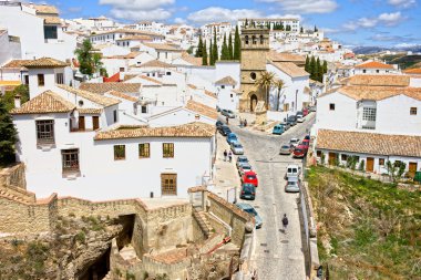 Ronda Town in Andalusia clipart