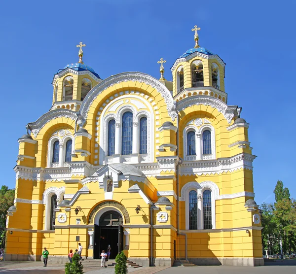 Saint vladimir ortodoxa katedralen temple i kiev, Ukraina — Stockfoto