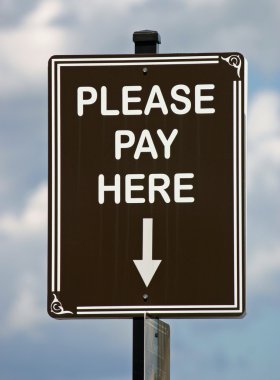 Pay Here Sign clipart