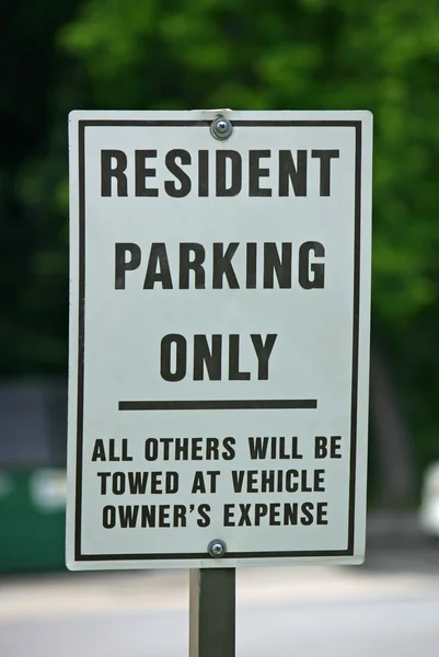 Residents Only Sign — Stock Photo, Image