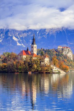 Bled with lake, Slovenia, Europe clipart