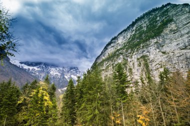 Kuzey Slovenya 'daki Alpler dağları