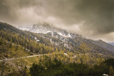 Kuzey Slovenya 'daki Alpler dağları