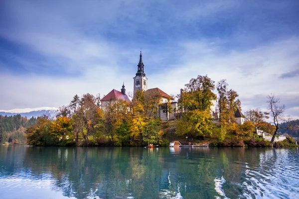 Bled con lago, Slovenia, Europa — Foto Stock