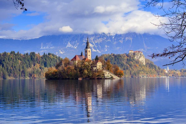 Bled met meer, Slovenië, Europa — Stockfoto