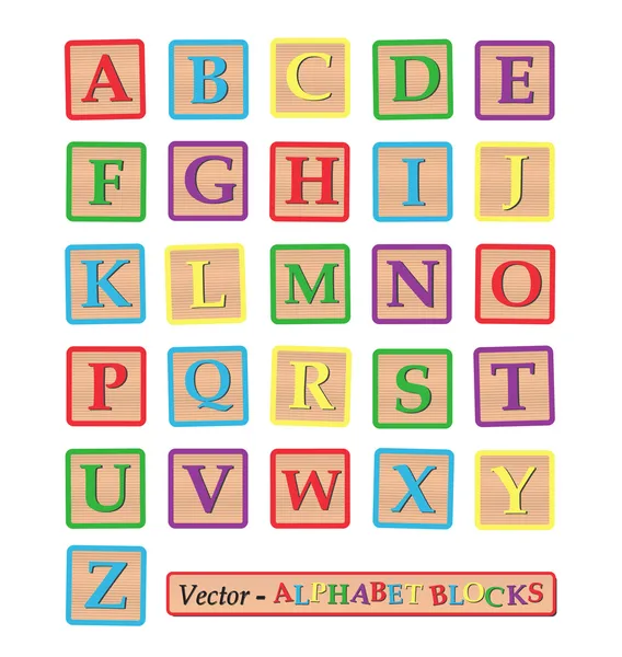 Alphabet Blocks — Stock Vector © nmarques74 #12208668