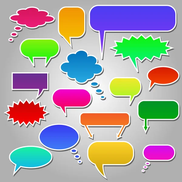 Colorful Chat Bubbles — Stock Vector