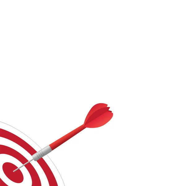 Dart on Target — Stock Vector