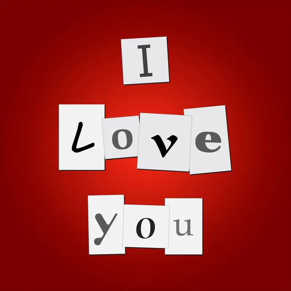 Je t'aime. — Image vectorielle