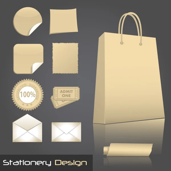 Conjunto de design de papelaria — Vetor de Stock
