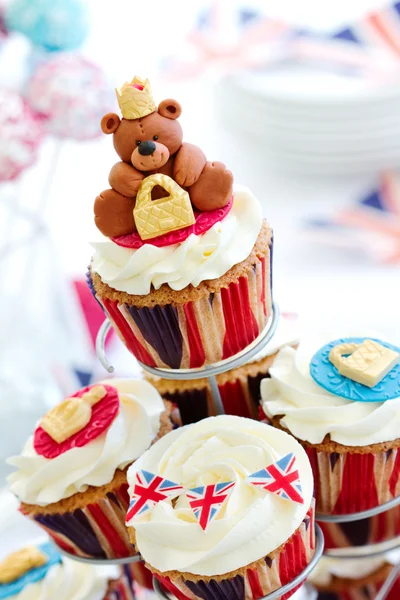 Royal Jubilee cupcake — Stok Foto