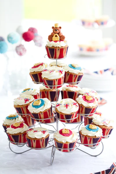 Royal Jubilee cupcakes — Stockfoto