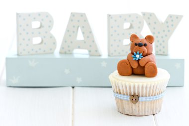 Baby shower cupcake clipart