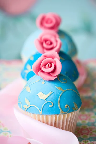 ビンテージ スタイルのカップケーキ — ストック写真