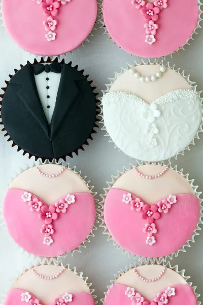 Bruiloft partij cupcakes — Stockfoto