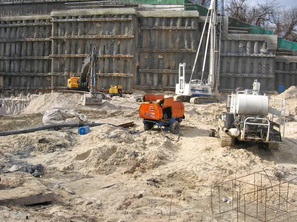 建設工事現場の機器 — ストック写真