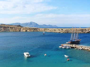 Lindos bay, Rodos Adası