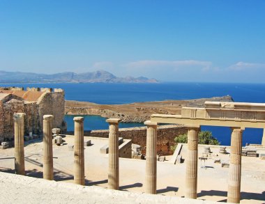 Rodos, Yunanistan, antik tapınak kalıntıları