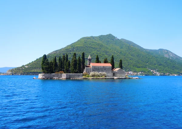 stock image Beautiful landscape with mediterranean town, Montenegro
