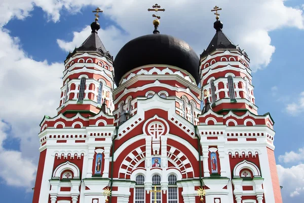 Velha catedral ortodoxa em Feofaniya, Kiev, Ucrânia — Fotografia de Stock