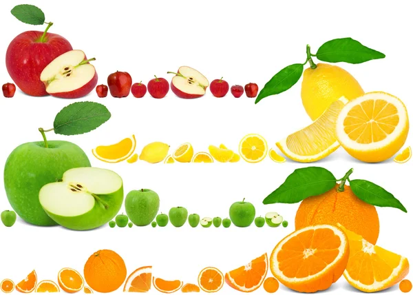 Linhas de fruta — Fotografia de Stock