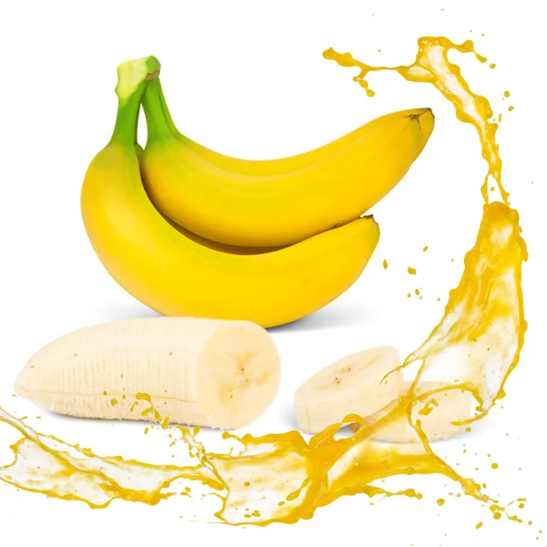 Banán splash — Stock fotografie