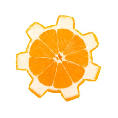 Orange wheel clipart