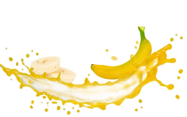 Брызги банана — стоковое фото