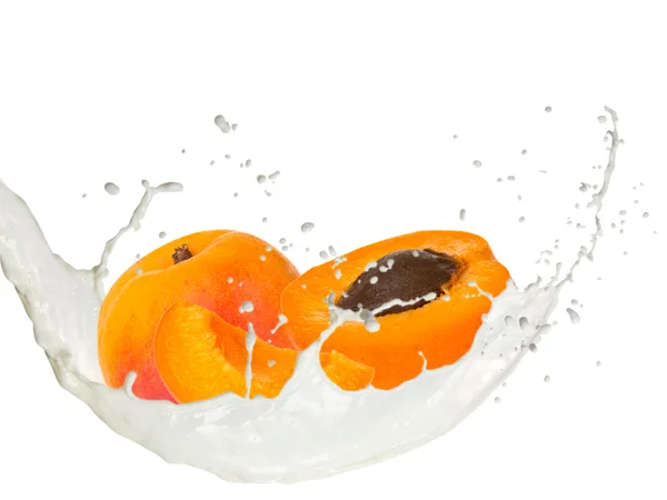 Vruchten met splash — Stockfoto