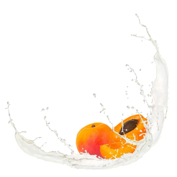 Owoce z splash — Zdjęcie stockowe