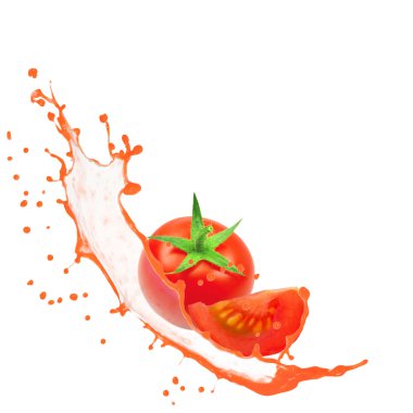 Fruit with splash clipart