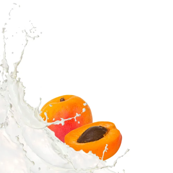 Owoce z splash — Zdjęcie stockowe