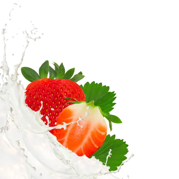 Frukt med splash — Stockfoto