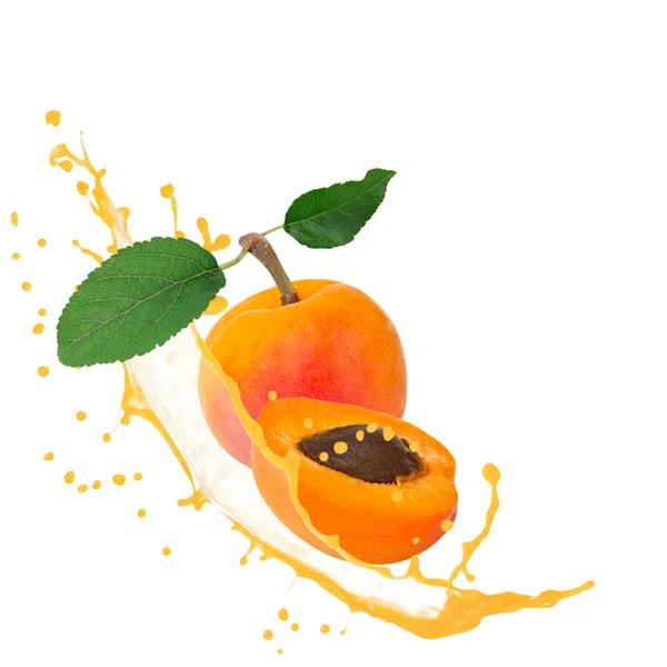 Frukt med splash — Stockfoto