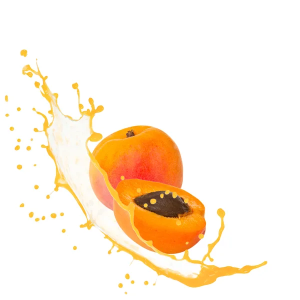 Früchte mit Spritzer — Stockfoto
