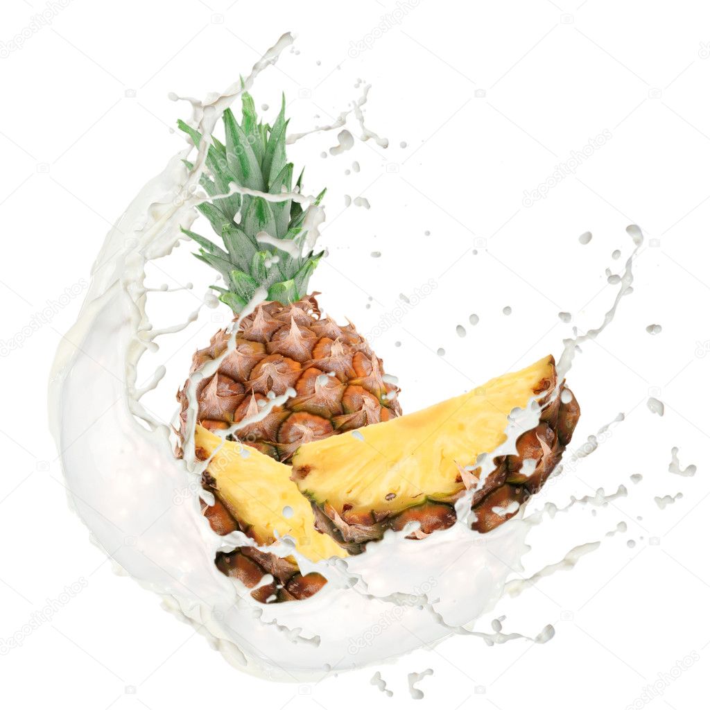 Fruit with splash
