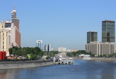 Embankments of Moscow River clipart