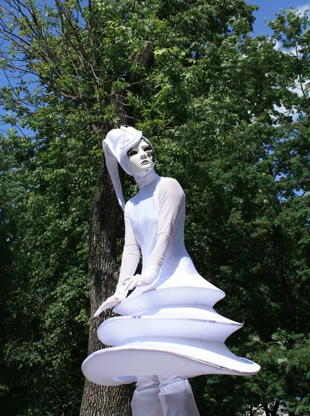 Kız fantezi maskeli balo elbise — Stok fotoğraf