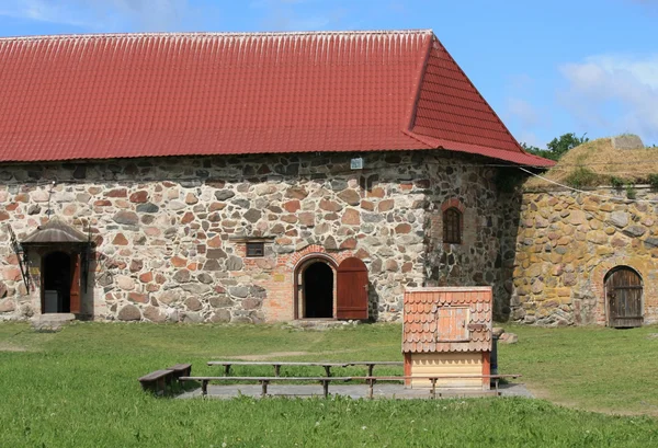 Stenen huis van middeleeuws kasteel — Stockfoto