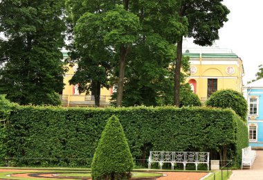 Plants and trees in Freylin garden in the Catherine Park of Tsar clipart