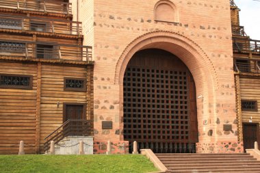 Golden Gate in Kiev with battle tower and Church of Annunciation