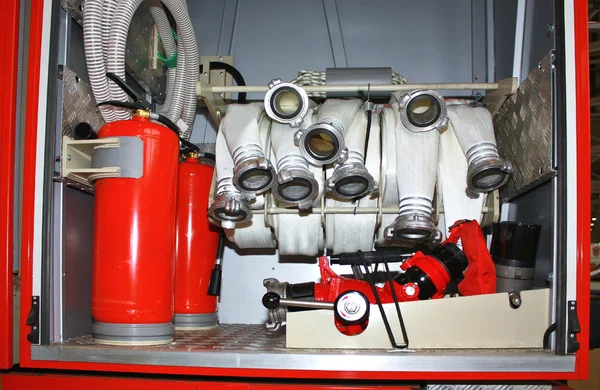 Peralatan anti api - alat komunikasi untuk air dan busa — Stok Foto