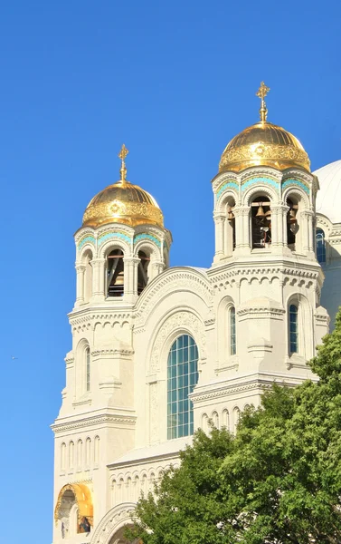 Купола Военно-морского собора Святого Николая — стоковое фото
