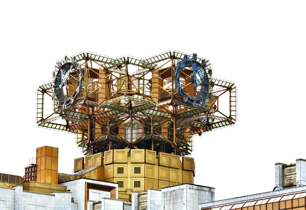 Dekorativa element på taket av byggnaden — Stockfoto