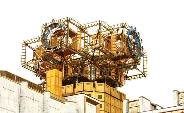 Dekorativa element på taket av byggnaden — Stockfoto
