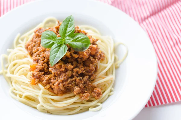 Italiaanse spaghetti diner — Stockfoto