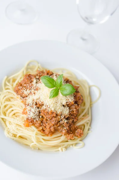 stock image Italian spaghetti dinner