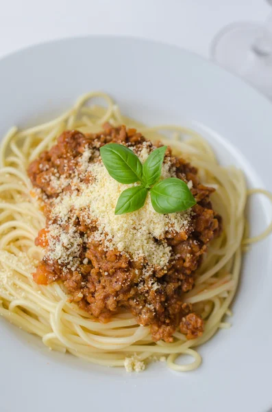 stock image Italian spaghetti dinner