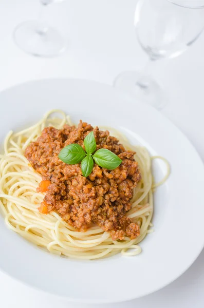 stock image Italian spaghetti dinner