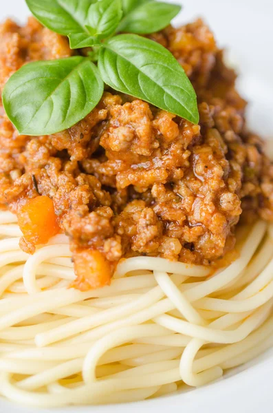 Італійські спагеті вечеря — стокове фото